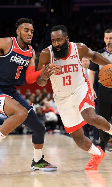 Harden scores 59 points, Rockets outlast Wizards 159-158
